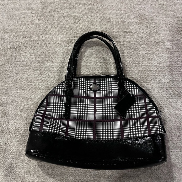 Coach Handbags - Coach Peyton Cora Glen Plaid Dome Satchel F33319 | Dark Academia Goth Ol…